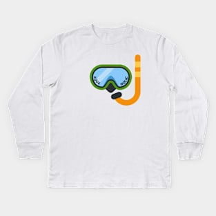 Aquaholic - Swimming Pun Kids Long Sleeve T-Shirt